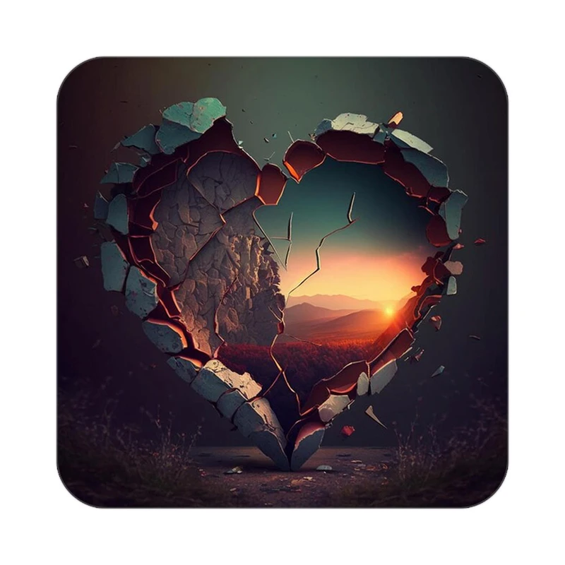 زیر لیوانی کاکتی مدل عاشقانه کد mp11857