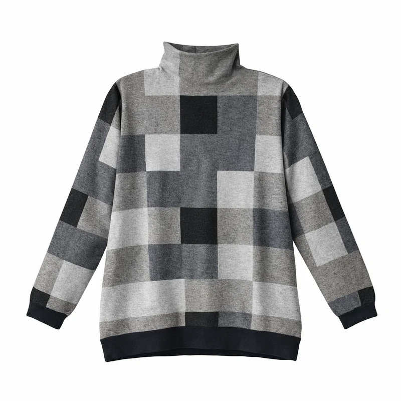 پلیور یقه ایستاده زنانه مدل Gr1y