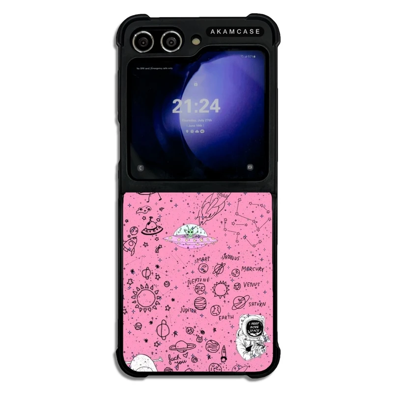 کاور آکام مدل AMC-WSGZFLIP5-PINK-6 مناسب برای گوشی موبایل سامسونگ Galaxy Z Flip 5