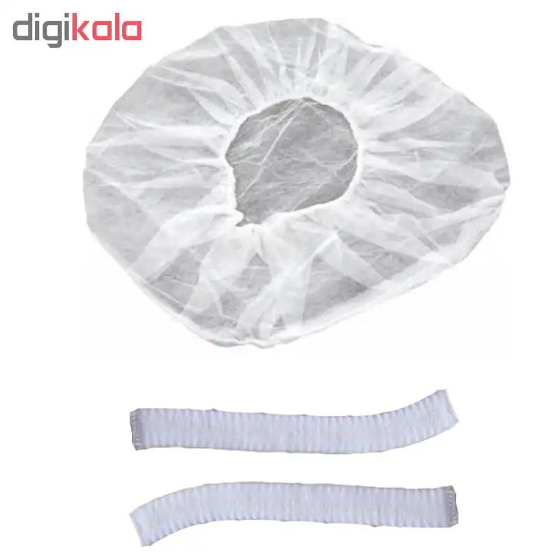 کلاه یکبار مصرف پارچه ای آکاردئونی مدل A300 بسته 50 عددی