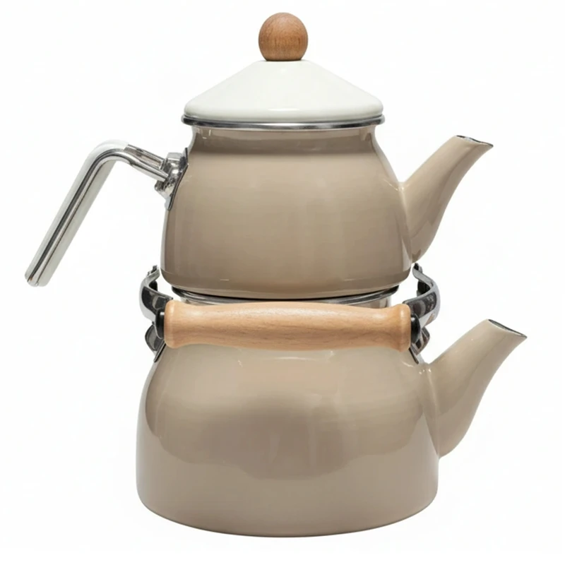 کتری و قوری شاهین مدل BEJ-PRL گنجایش کتری 2.1 لیتر گنجایش قوری 1.1 لیتر