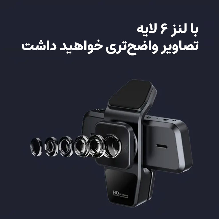 دوربین فیلم برداری ثبت وقایع خودرو مدل RoadLens-S18