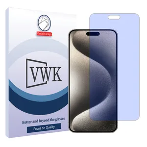 VWK Tough model anti-blue ray screen protector suitable for Apple iPhone 15 Pro Max mobile phone