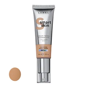 کرم پودر مایع لامل مدل Smart Skin شماره 406 مناسب برای انواع پوست حجم 35 میلی‌لیتر