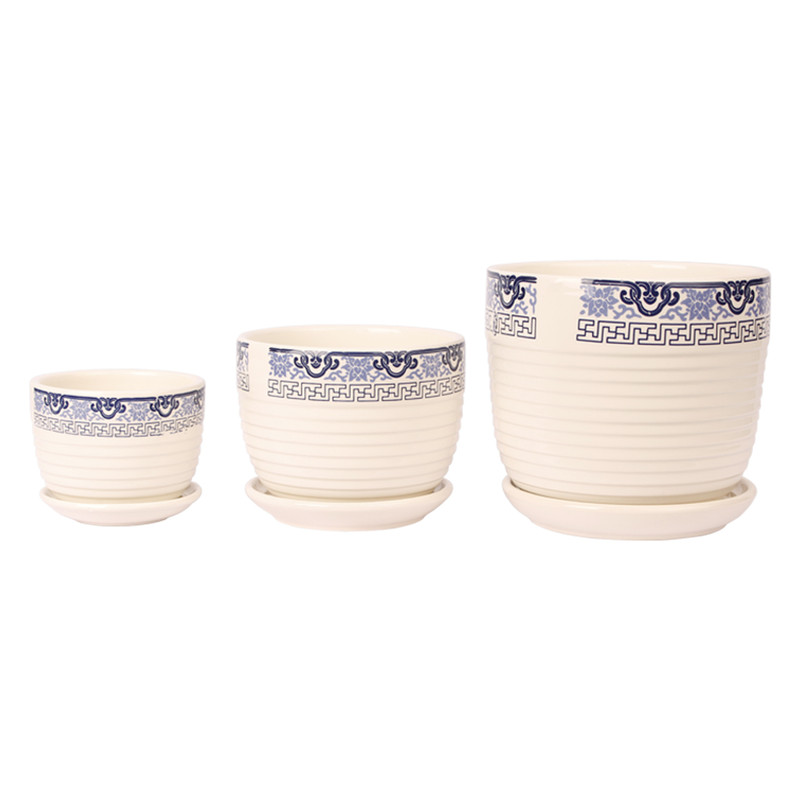 گلدان و زیر گلدانی طرح اسلیمی مدل 126-6-J مجموعه 3 عددی گلدان و زیر گلدانی طرح اسلیمی مدل 126-6-J مجموعه 3 عددی