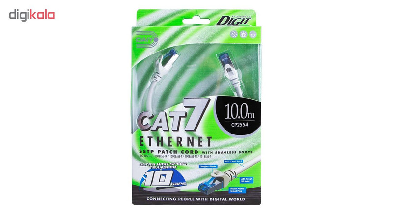 کابل شبکه پچ کورد CAT7 دایو مدل CP2554 به طول 10 متر