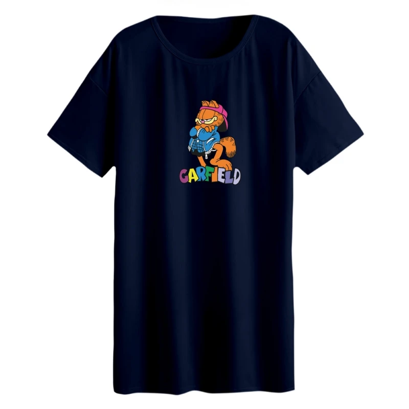 تی شرت لانگ آستین کوتاه زنانه مدل گارفیلد کد 05