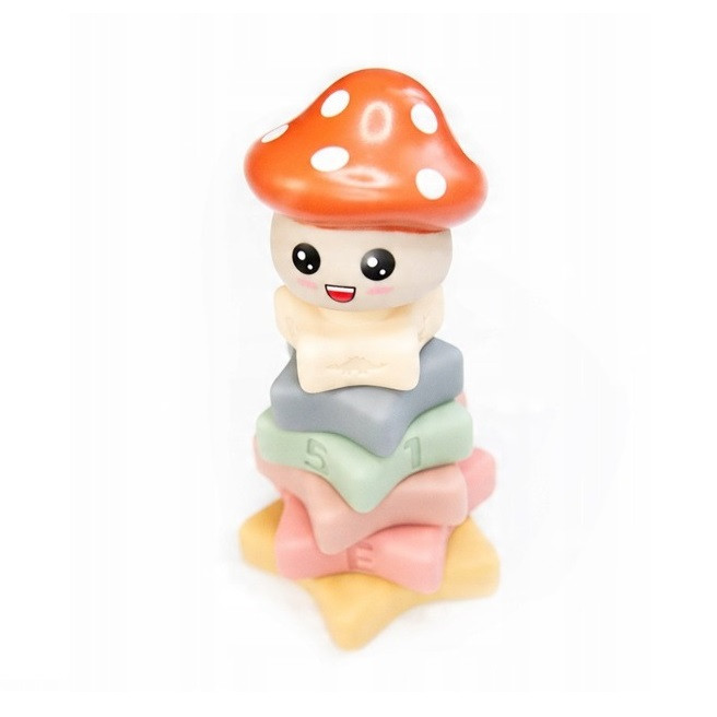 بازی آموزشی مدل Soft Jenga طرح برج هوش قارچی کد 1088