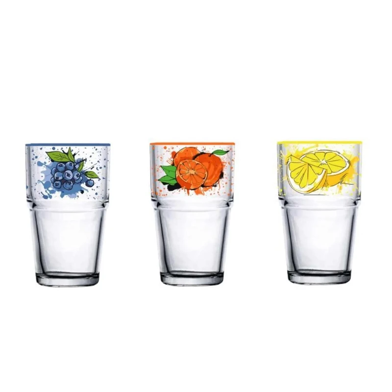 لیوان هروین مدل گلدار کد 1369n بسته سه عددی 