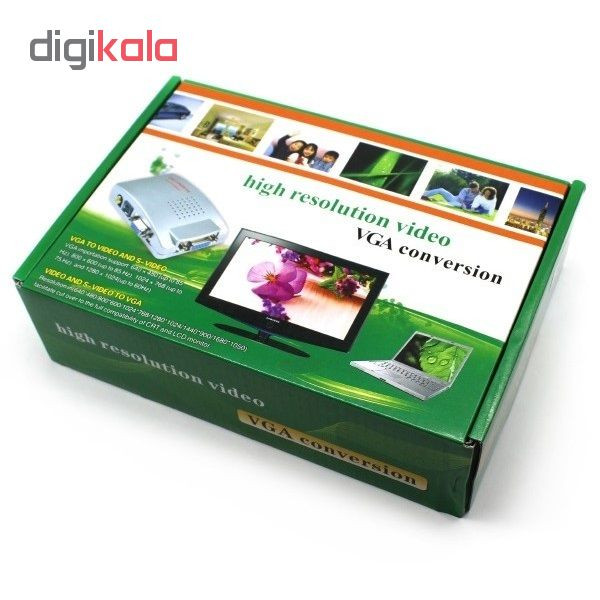 مبدل AV و S-Video به VGA مدل YZ-1802