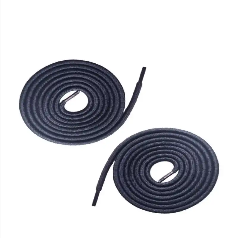 بند کفش مدل گرد کشی کد 7 رنگ طوسی بسته 2 عددی