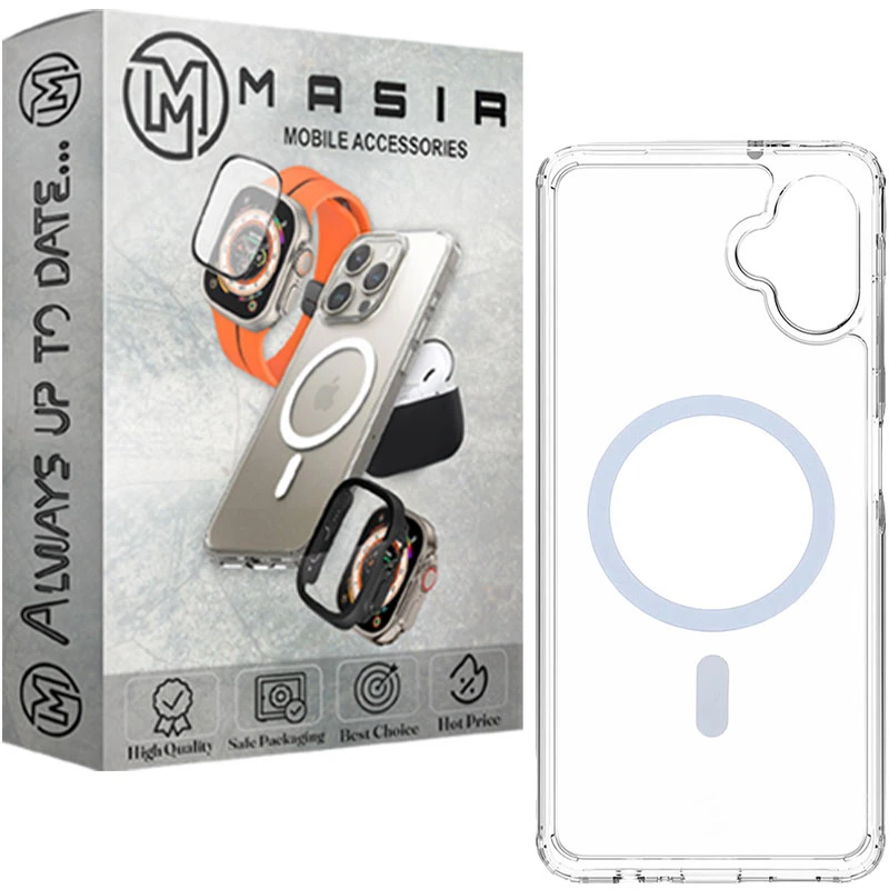 کاور مسیر مدل Clear Magnetic Magsafe مناسب برای گوشی موبایل سامسونگ Galaxy A06