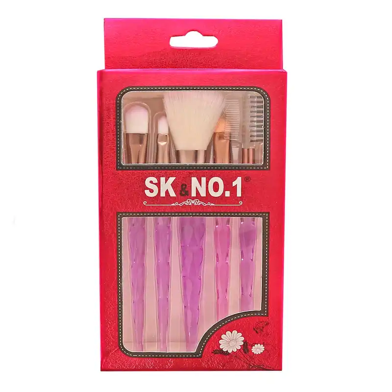 ست برس آرایشی مدل 124 مجموعه 5 عددی