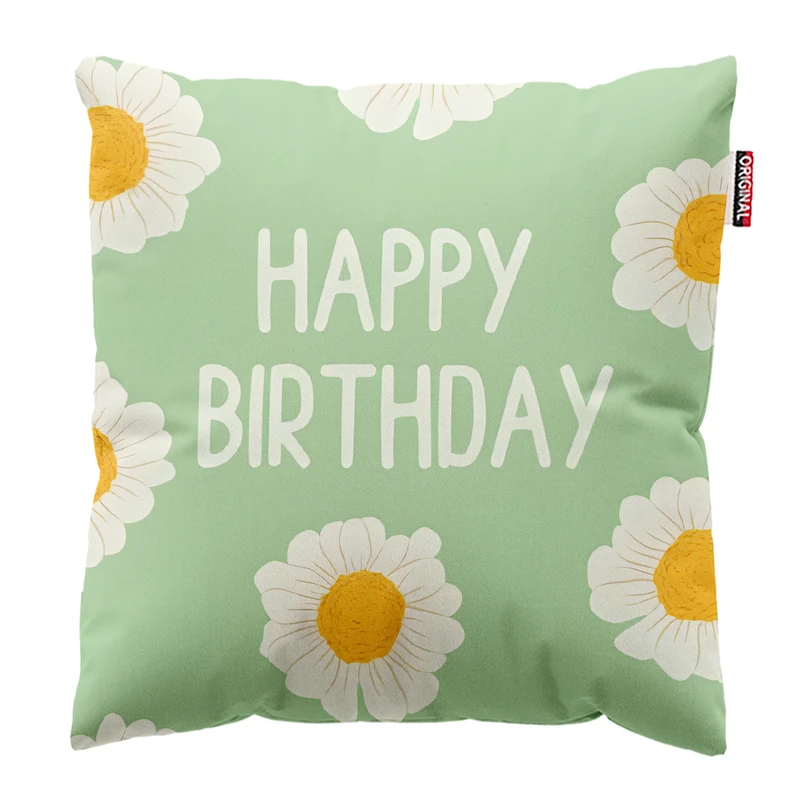 کوسن پاد آفرین مدل تولدت مبارک کد PK303655 سایز 30*30 سانتی متر