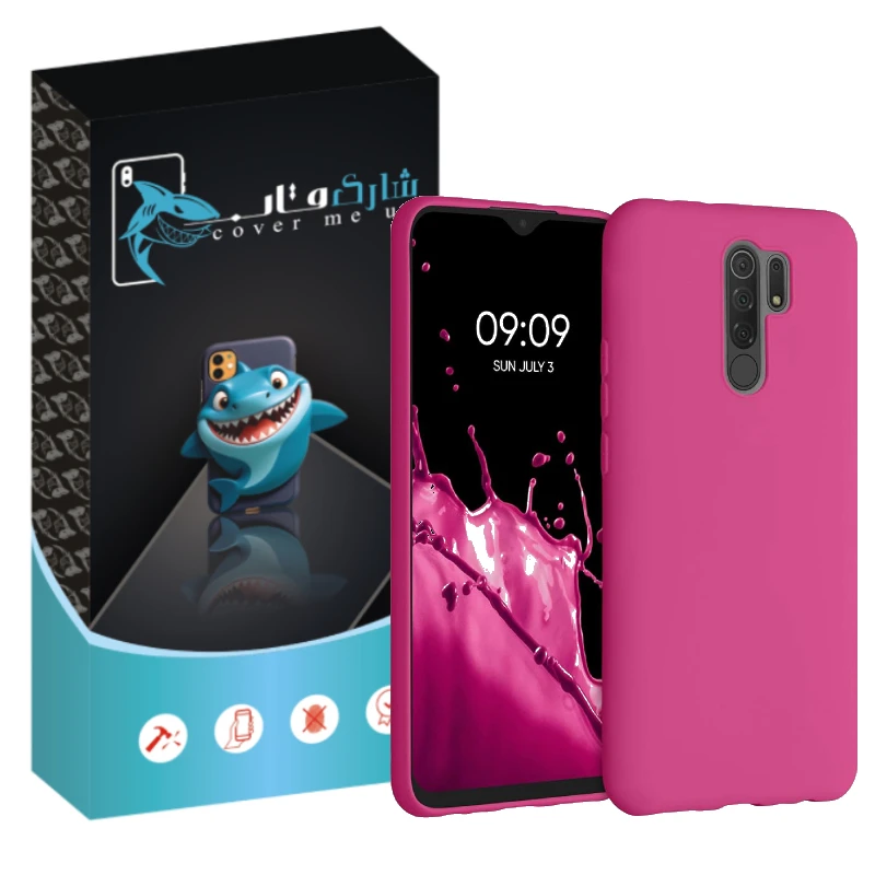 کاور شارک قاب مدل سیلیکونی پاک کنی 2 مناسب برای گوشی موبایل شیائومی Redmi Note 8 Pro