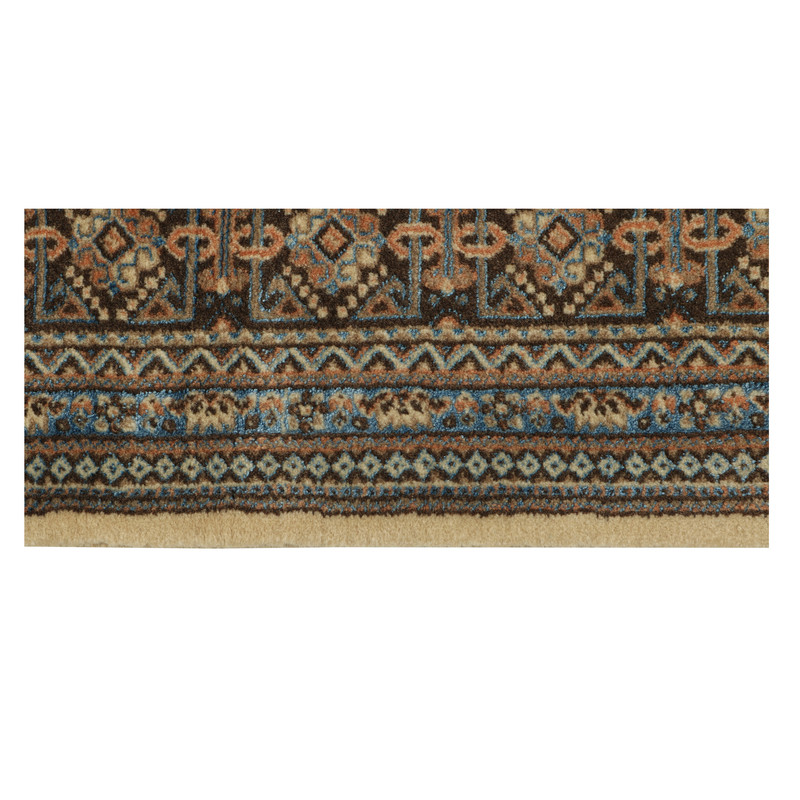 فرش نیمه دستبافت شش و نیم متری طرح گل ابریشم کد 543891