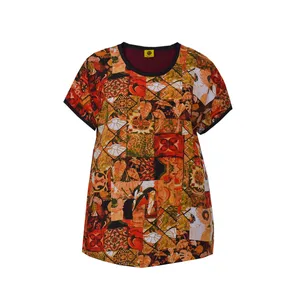 تی شرت آستین کوتاه تپل تیپ مدل نخی