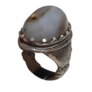 انگشتر نقره مردانه مدل حجرالمراد ژئودی HJ217195