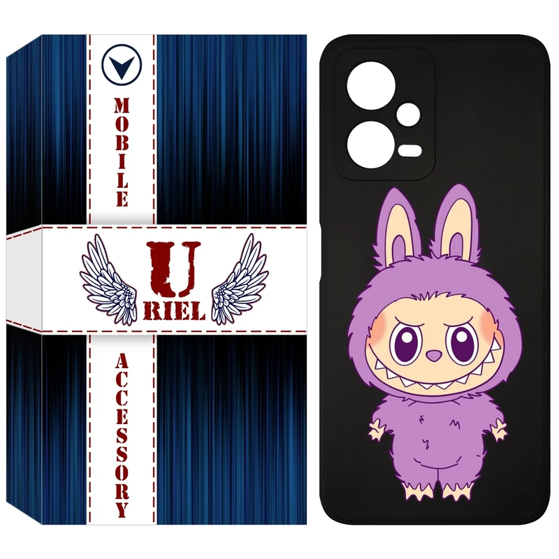 کاور یوریل قاب مدل KSH کد 150 طرح عروسک لبوبو مناسب برای گوشی موبایل شیائومی Poco X5 / Redmi Note 12 5G