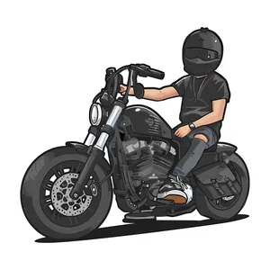 برچسب بدنه موتور سیکلت طرح موتور اسپرت کد 03