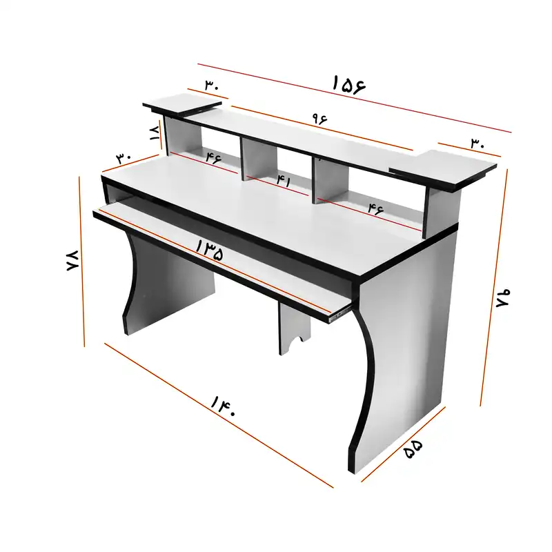 میز استودیو مدل DLF74M