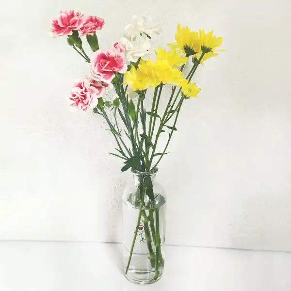 گلدان شیشه ای مدل v250 مجموعه دو عددی