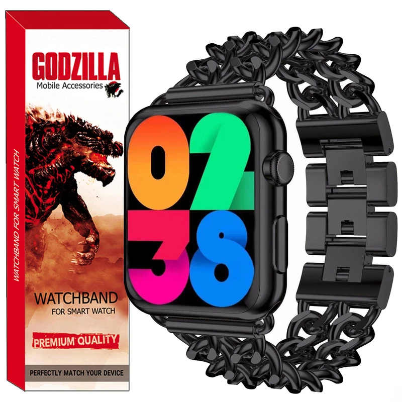 بند گودزیلا مدل CATENA مناسب برای اپل واچ سری 7/8/9 سایز 45mm