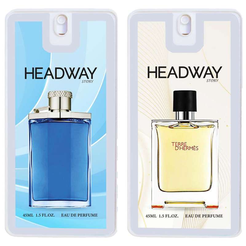 عطر جیبی مردانه هدوی استوری مدل دانهیل دیزایر بلو و تق هرمس حجم 45 میلی لیتر مجموعه 2 عددی عطر جیبی مردانه هدوی استوری مدل دانهیل دیزایر بلو و تق هرمس حجم 45 میلی لیتر مجموعه 2 عددی