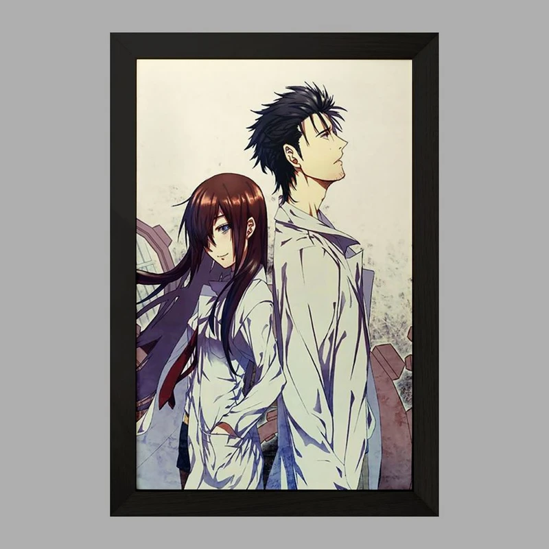 تابلو خندالو مدل رینتارو و کوریسو ماکیسه انیمه اشتاینز گیت  کد 17465