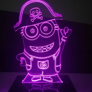 چراغ خواب کودک طرح کارتونی مینیون دزد دریایی