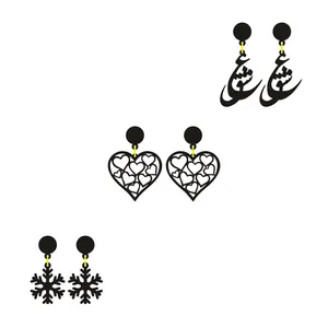 گوشواره دخترانه کد 317 مجموعه 3 عددی