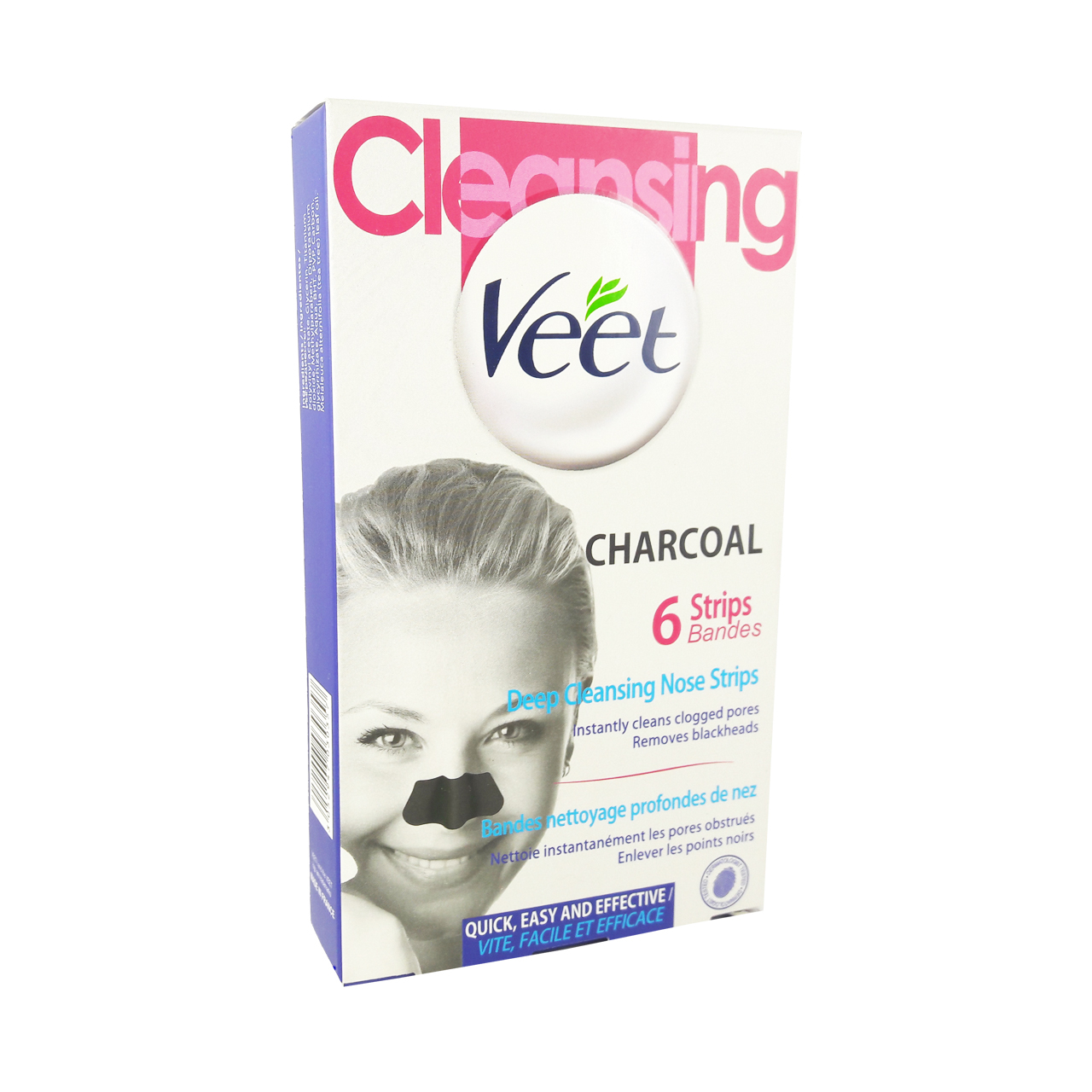 چسب‌ پاک کننده بینی ویت مدل Charcoal بسته 6 عددی