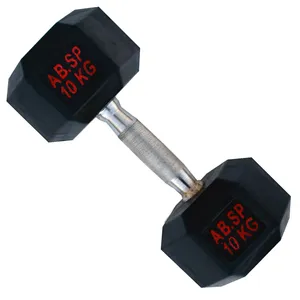 دمبل بدنسازی شش ضلعی 10کیلو گرمی مدل AB.SP بسته 2 عددی 