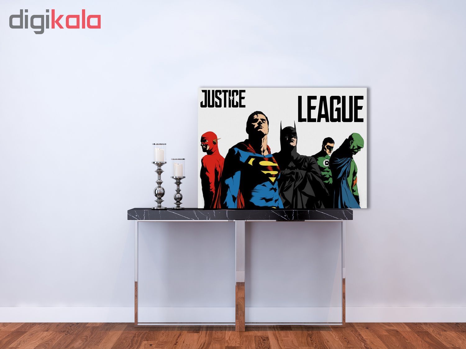 تابلو شاسی گالری استاربوی طرح سوپرمن و بتمن مدل Justice League 5