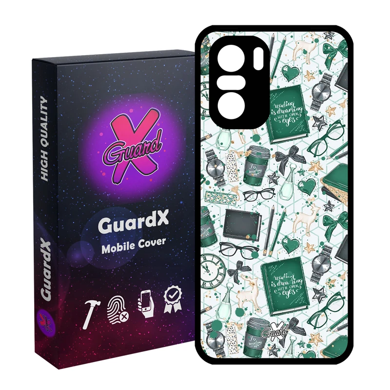کاور گارد ایکس طرح کتاب مدل Glass10289 مناسب برای گوشی موبایل شیائومی Poco F3/MI 11X/MI 11X Pro/Redmi K40/K40 Pro