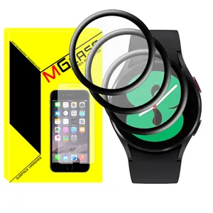 محافظ صفحه نمایش نانو ام‌گلس مدل Pmma-MG مناسب برای ساعت هوشمند سامسونگ Galaxy Watch 4 40mm بسته سه عددی