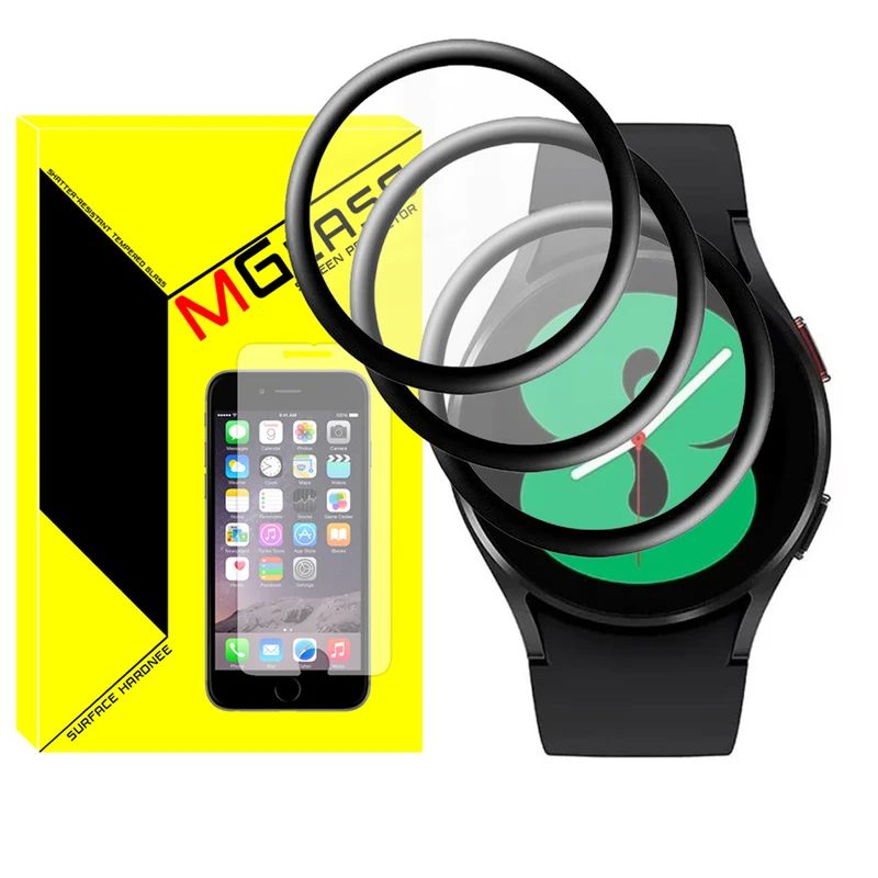 محافظ صفحه نمایش نانو ام‌گلس مدل Pmma-MG مناسب برای ساعت هوشمند سامسونگ Galaxy Watch 4 40mm بسته سه عددی
