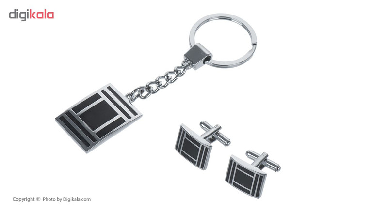 ست دکمه سردست و جاسوییچی مدل 002