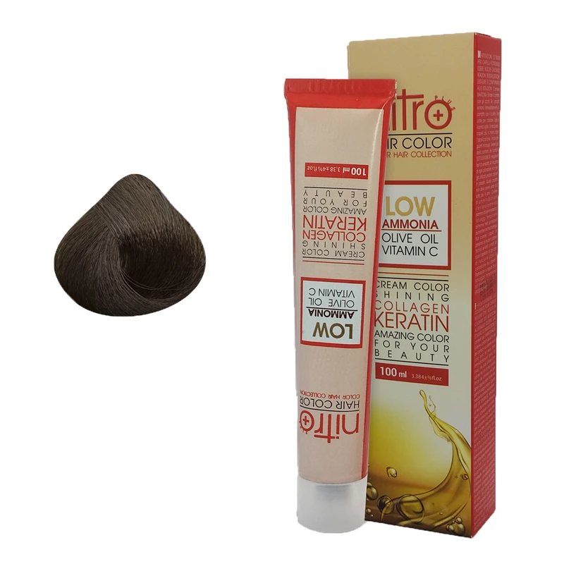 رنگ مو نیترو پلاس شماره 5.3 حجم 100 میلی‌لیتر رنگ قهوه ای زیتونی متوسط
