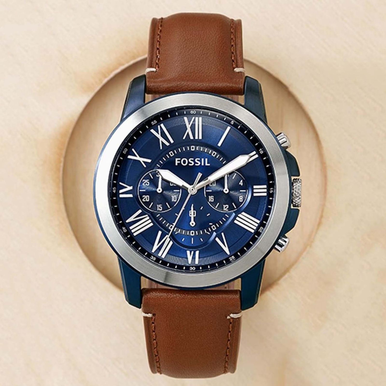 ساعت مچی عقربه‌ای کوارتز مردانه فسیل مدل fs5151 -  - 8