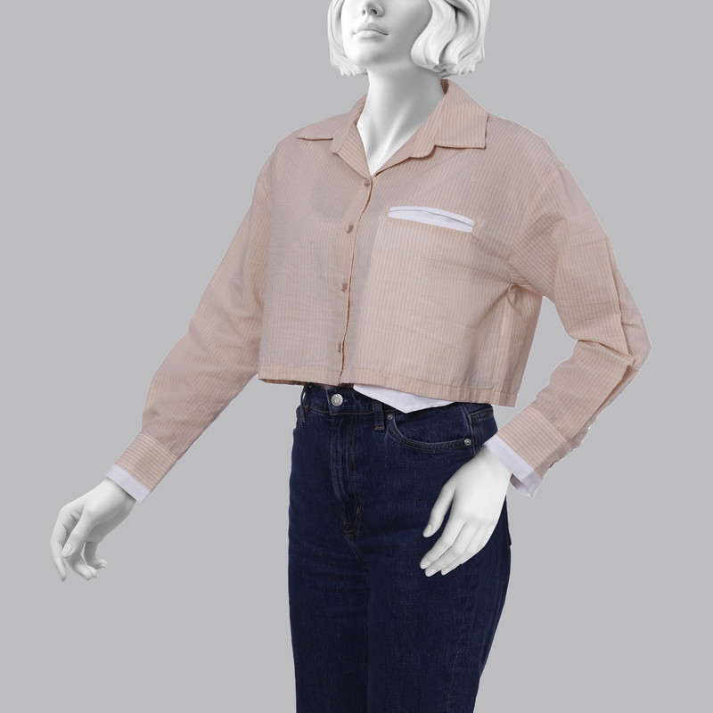 شومیز آستین بلند زنانه نیزل مدل P01200103191031036