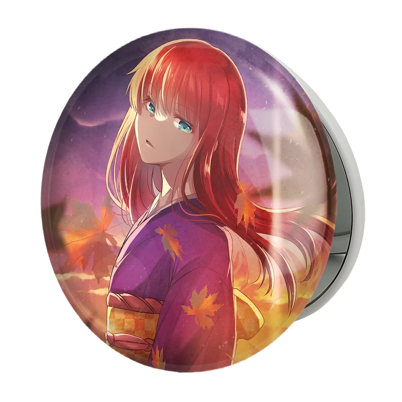 آینه جیبی خندالو طرح بازی تسوکی هیمه‌ (Tsukihime) مدل تاشو کد 34509