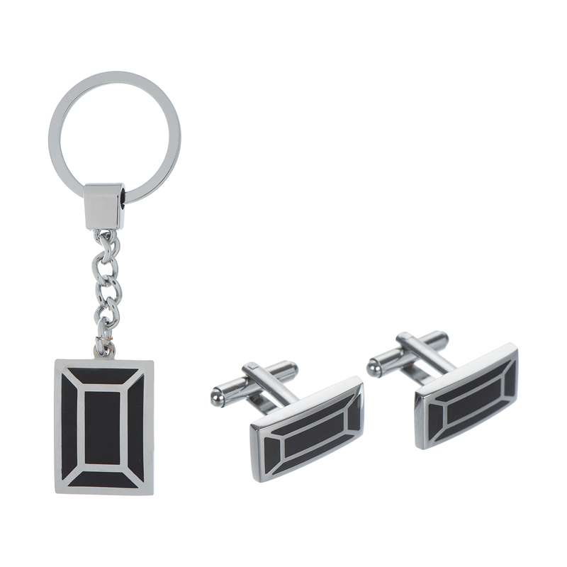 ست دکمه سردست و جا سوییچی مدل 005