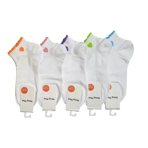 جوراب دخترانه مدل قلبی کد 01122 بسته 5 عددی