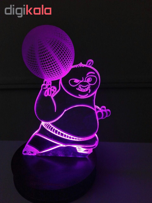 چراغ خواب کودک طرح کارتونی پاندا کنگ فو کار