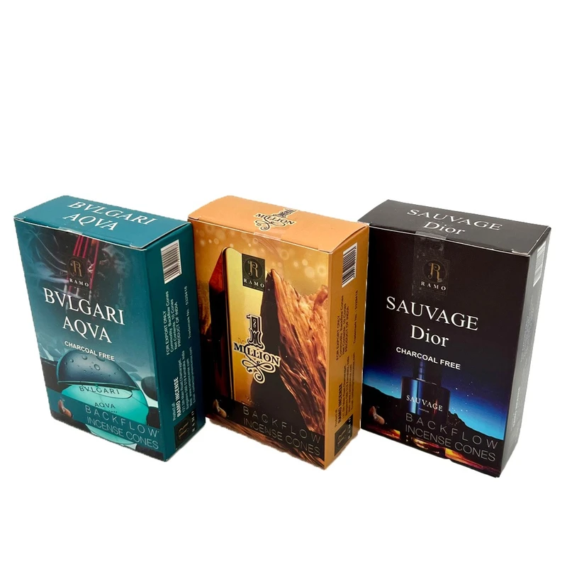 عود رامو مدل آبشاری رایحه سویج دیور و وان میلیون و بولگاری بسته 30 عددی