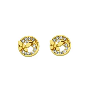 گوشواره طلا 18 عیار نیکان زر مدل GE120 