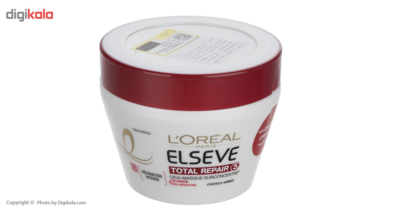 ماسک موی ترمیم کننده لورآل Elseve مدل Total Repair 5حجم 300 میلی لیتر