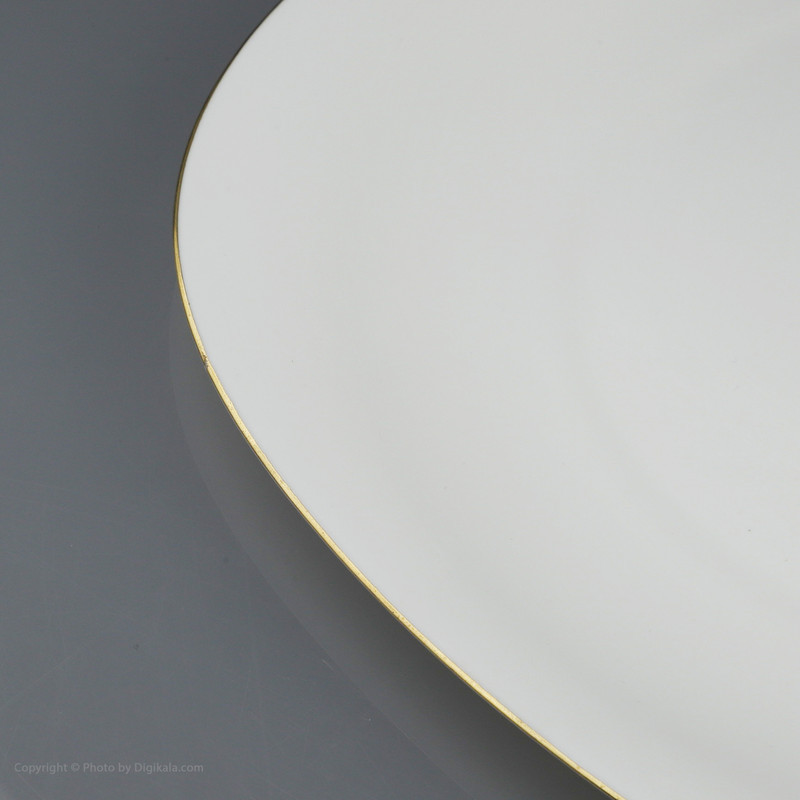 بشقاب غذاخوری َآرادل مدل مربع لب طلا