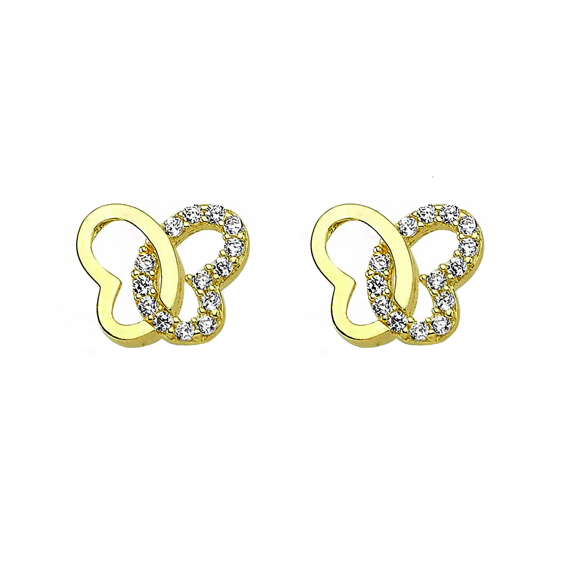 گوشواره طلا 18 عیار نیکان زر مدل GE125